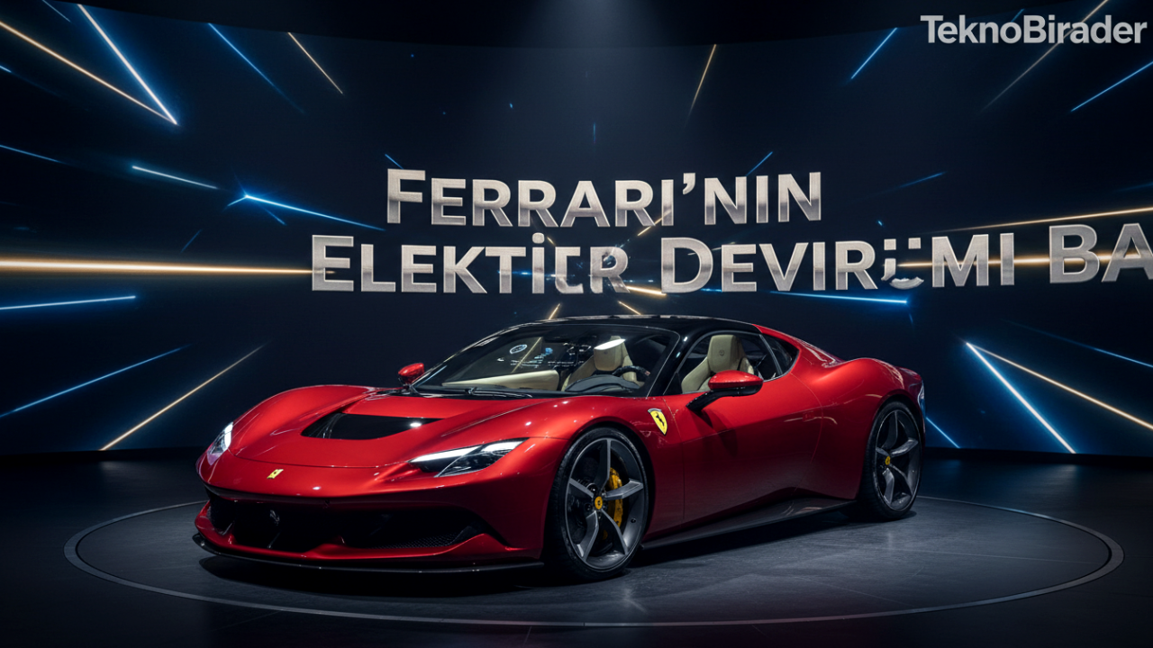 Ferrari’nin Elektrik Devrimi Başlıyor: Tamamen Elektrikli İlk Modelinin Adı ve İç Mekan Detayları Açıklandı 🤩