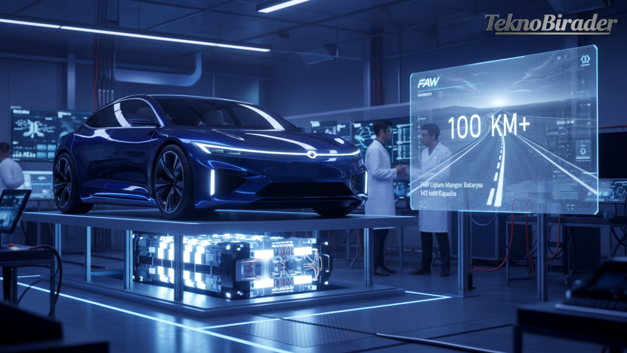 Elektrikli Araçlarda Yeni Devrim: FAW’ın 1000 km Menzil Sunan Lityum Mangan Bataryası ⚡️