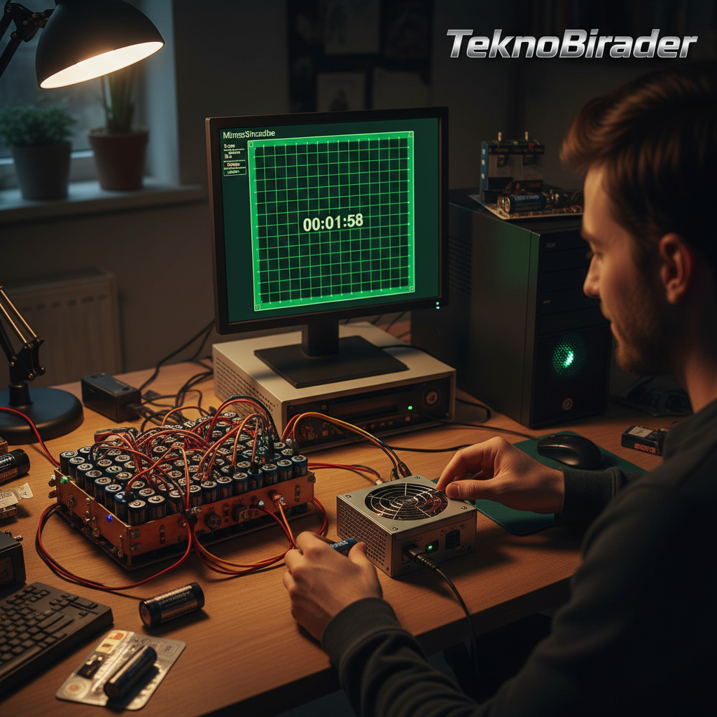 56 AA Pille PC Çalıştıran Adam: Sadece Minesweeper İçin 2 Dakika!