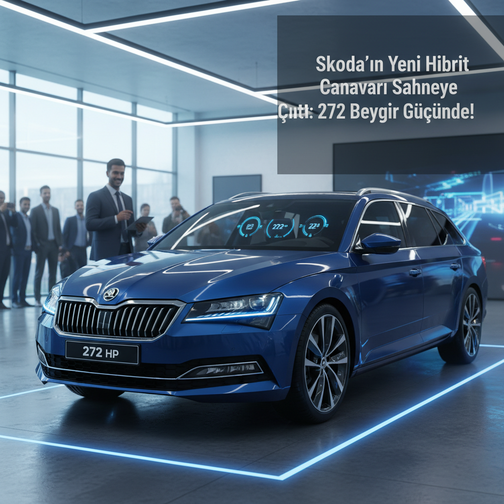 Skoda Superb’in Yeni Hibrit Canavarı Sahneye Çıktı: 272 Beygir Gücünde!