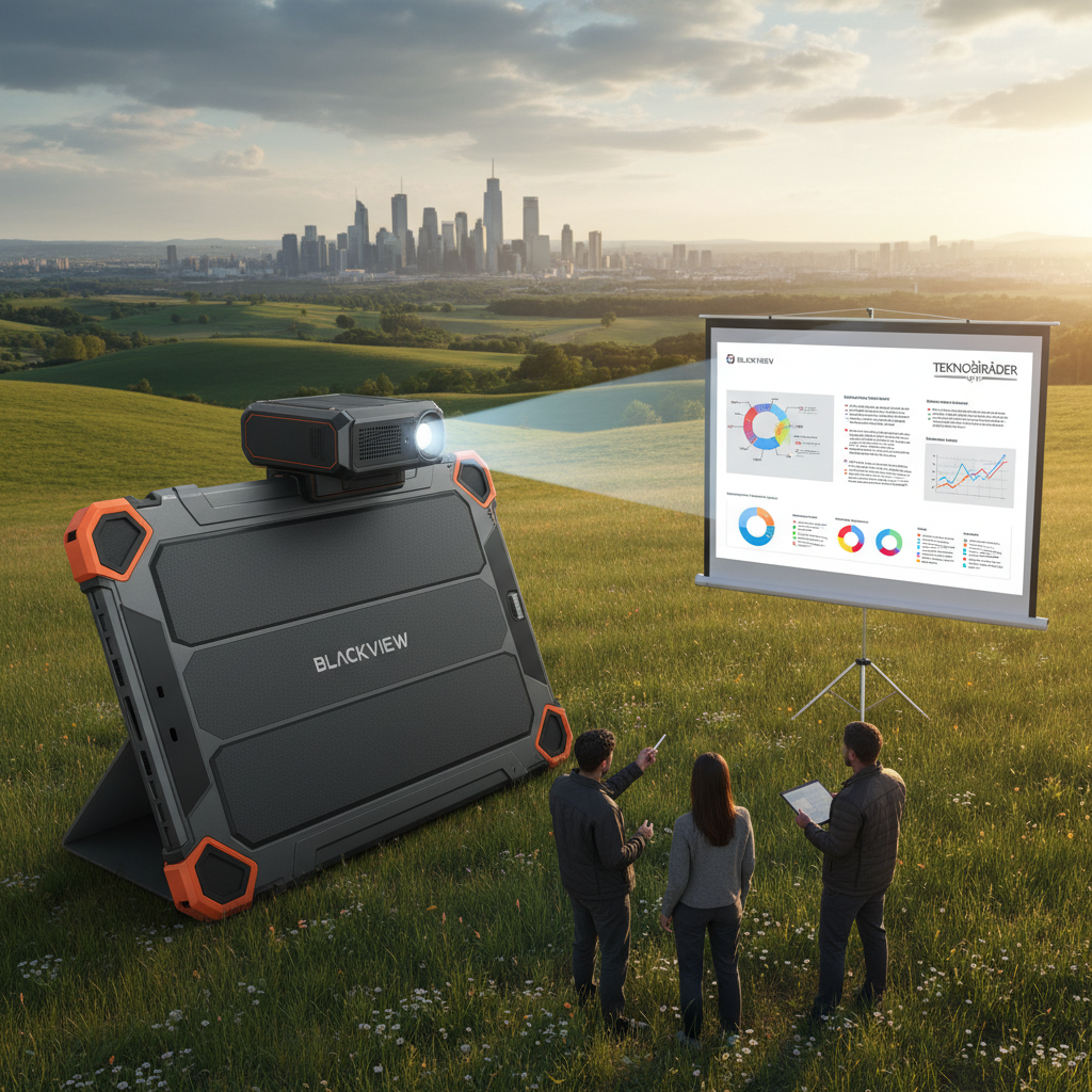 Blackview Active 12 Pro: Sahada Sunum Yapmaya Hazır Projeksiyonlu Tablet