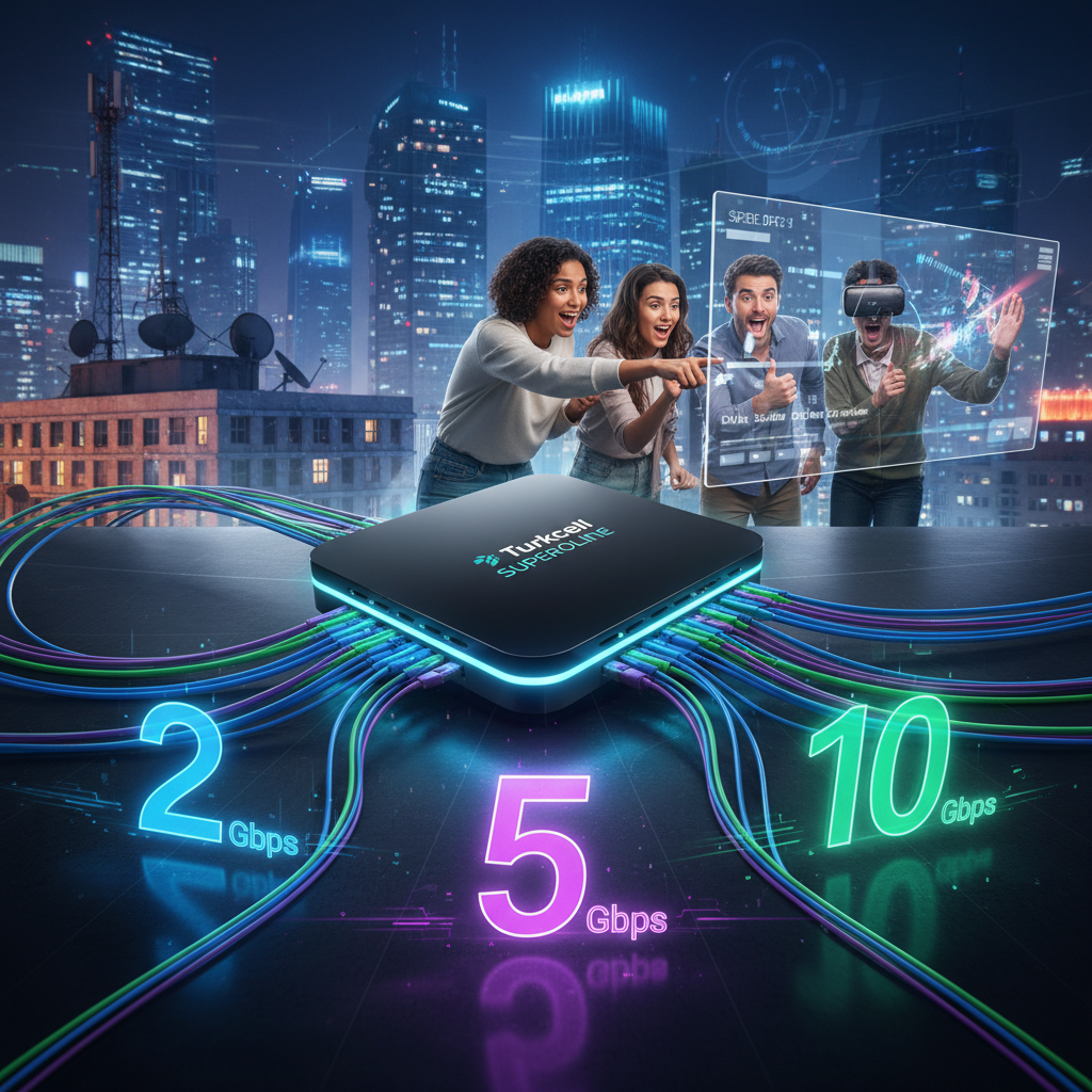 Turkcell Superonline Fiber Hızını Katladı: 2, 5 ve 10 Gbps Paketler Geldi!