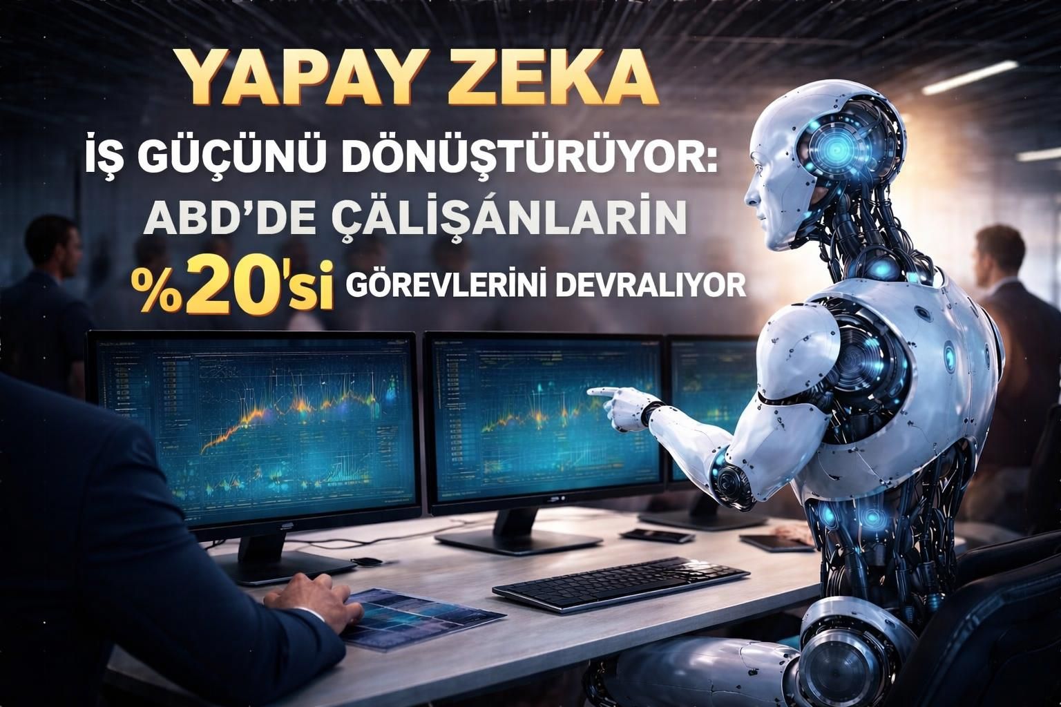 Yapay Zeka İş Gücünü Dönüştürüyor: ABD’de Çalışanların ‘si Görevlerini Devralıyor